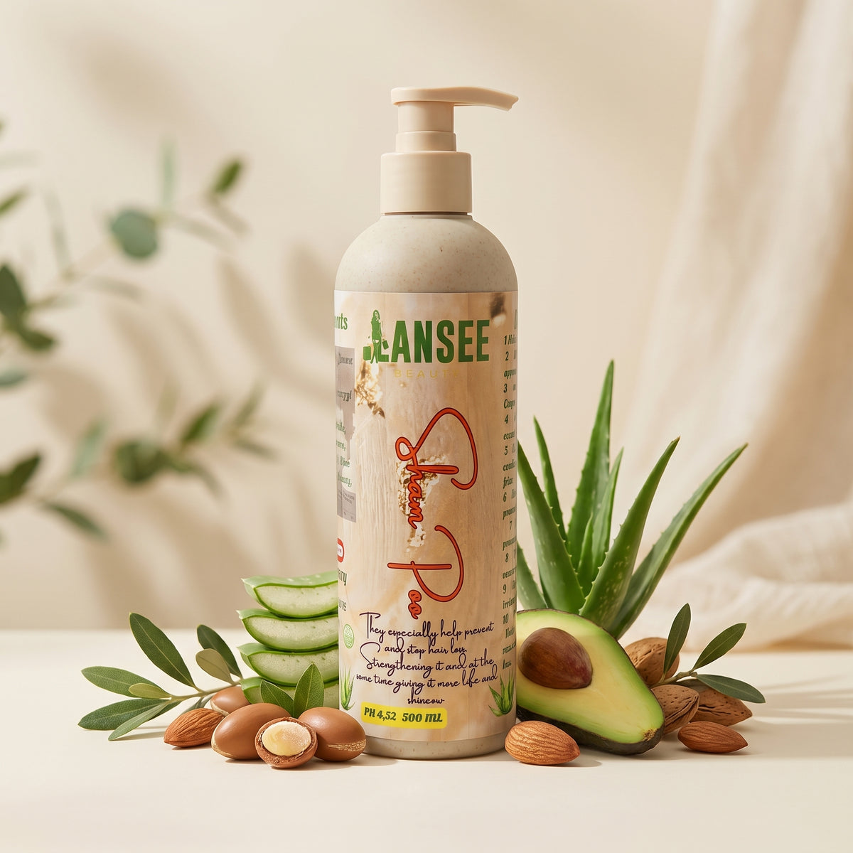 LANSEE BEAUTY – Herbal Shampoo Strengthening
