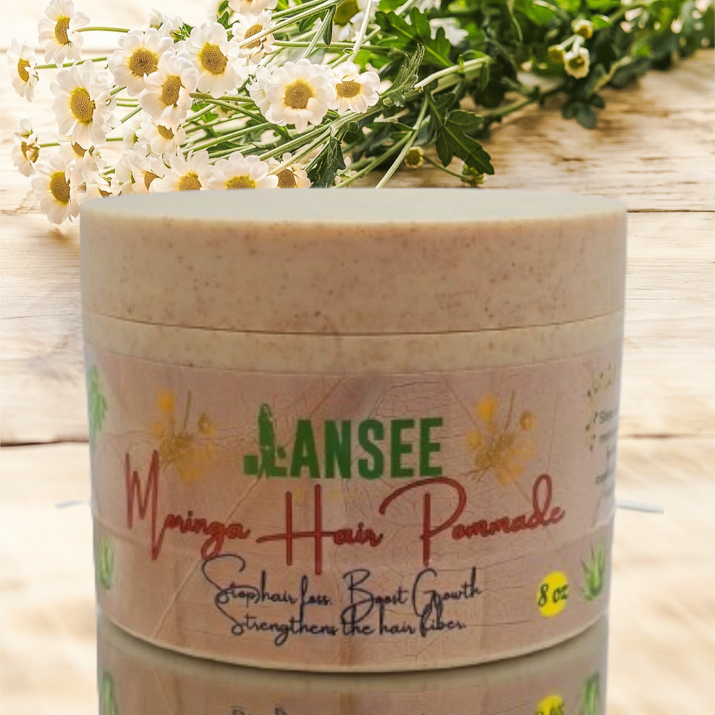 LANSEE Beauty – Nourishing Botanical Hair Pomade (8 oz)
Moringa • Natural Butters • Shine & Softness
