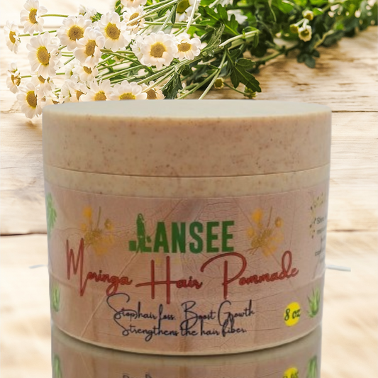 LANSEE Beauty – Nourishing Botanical Hair Pomade (8 oz)
Moringa • Natural Butters • Shine & Softness